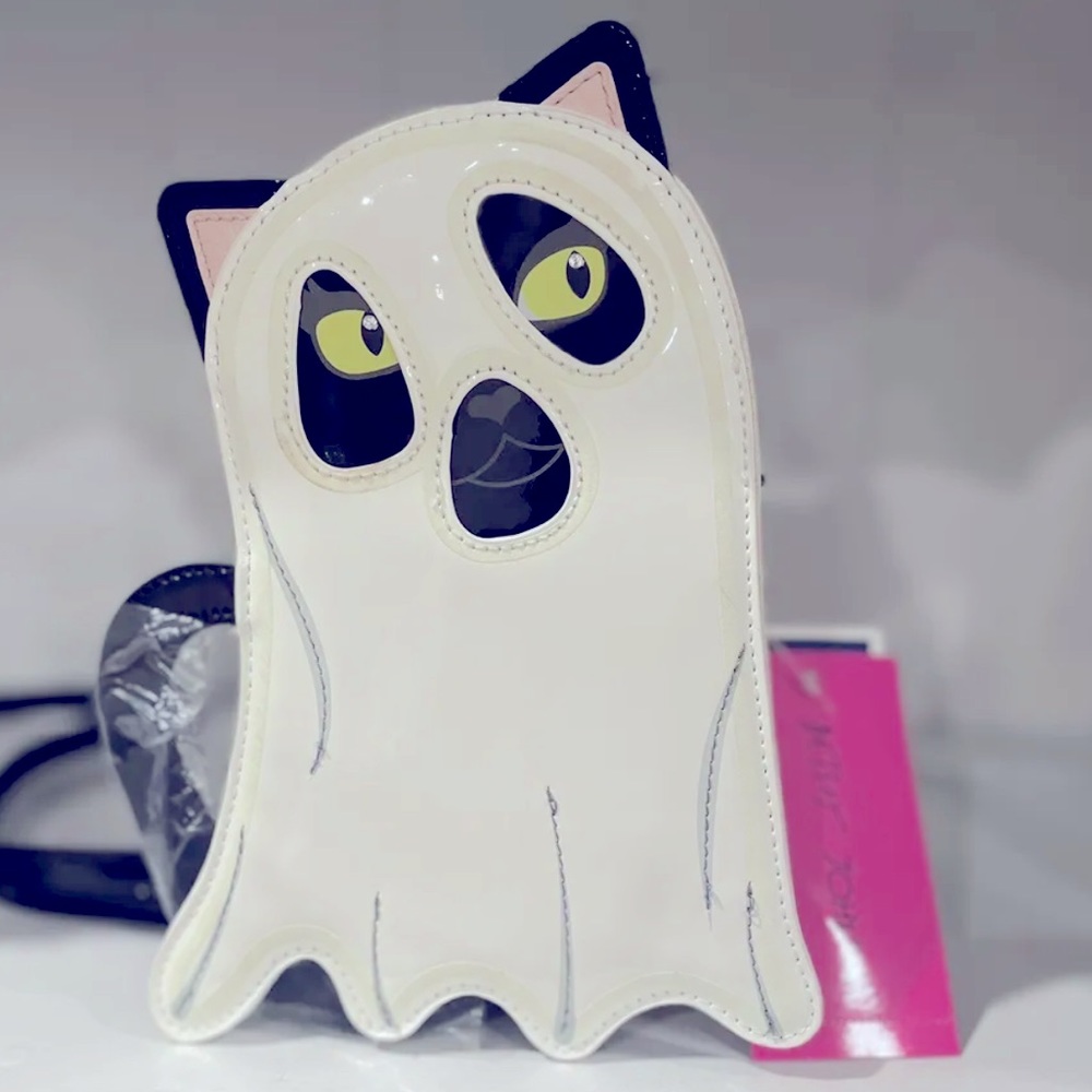 New Betsey Johnson Glow In The Dark Cat Ghost Purse ~ Viral TikTok - Picture 3 of 11
